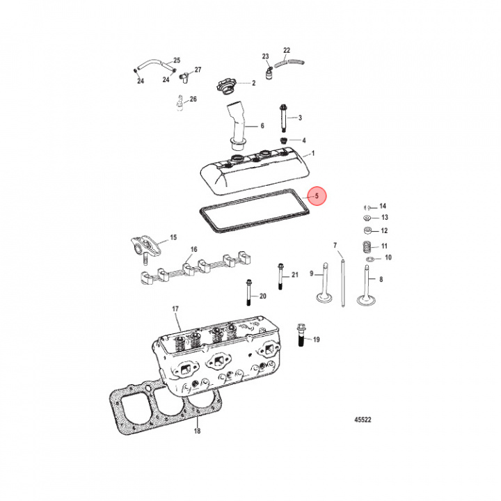 Packning Mercruiser (827154)