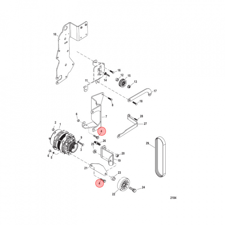 Skruv Mercury/Mercruiser (828213) 5-pack