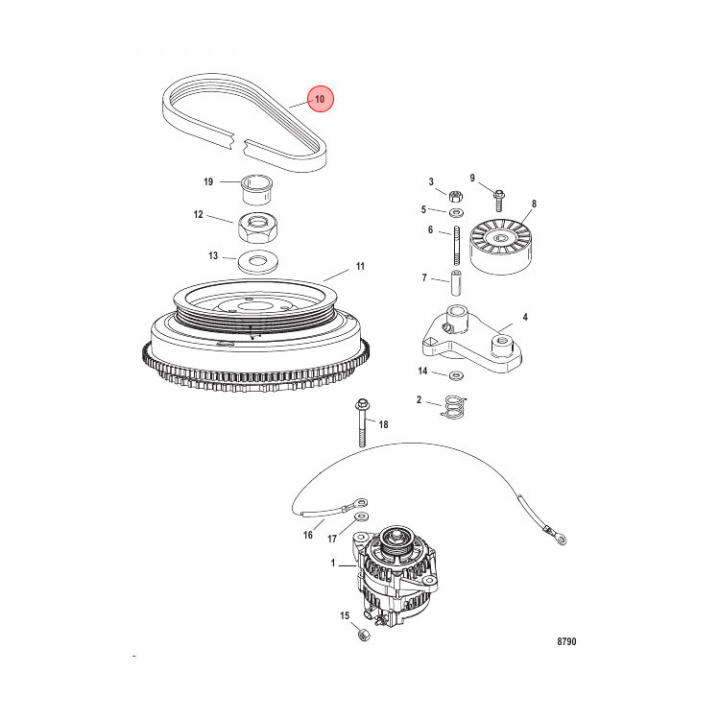 Drivrem OptiMax 200-250 hk (828507Q5)