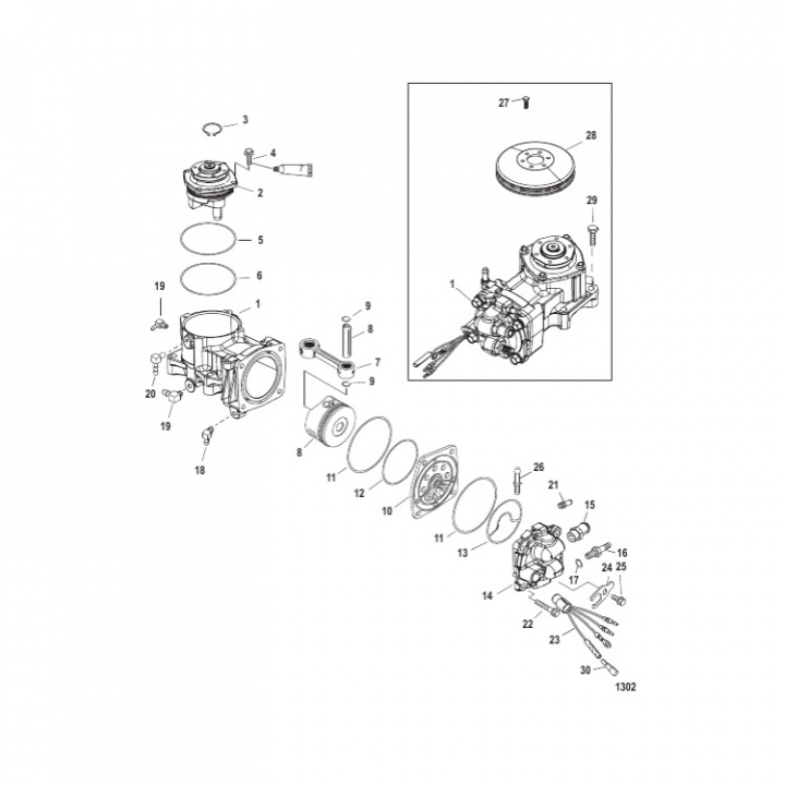 O-Ringsats Mercury/Mariner 135-400 hk (832804A03)