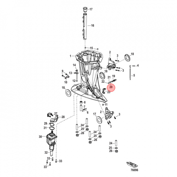 O-Ring Mercury 65-400 hk 5-pack (85045)