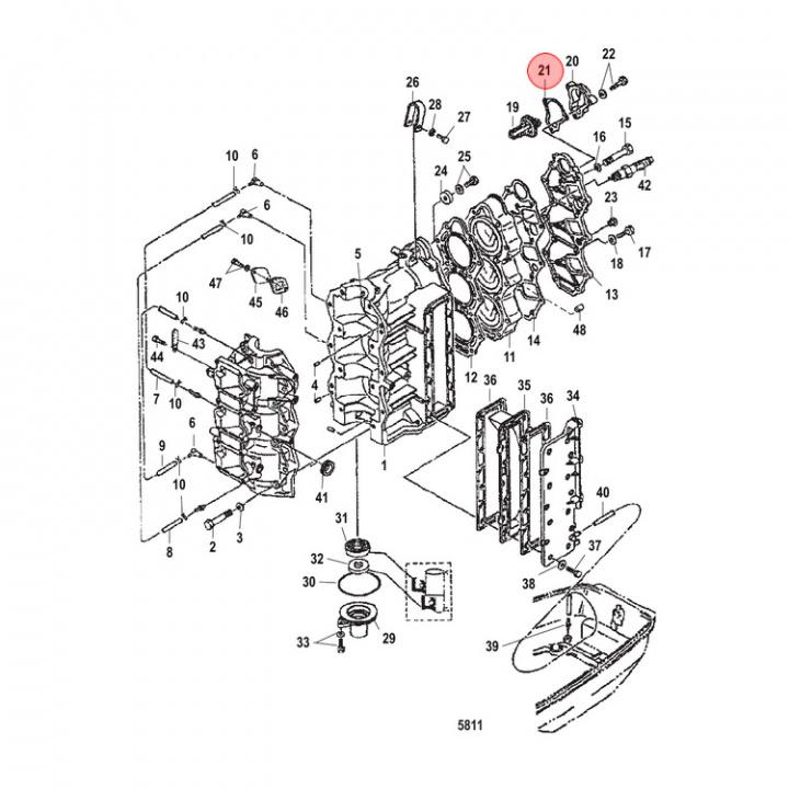 Packning Mercury 30-40 hk (8537024)