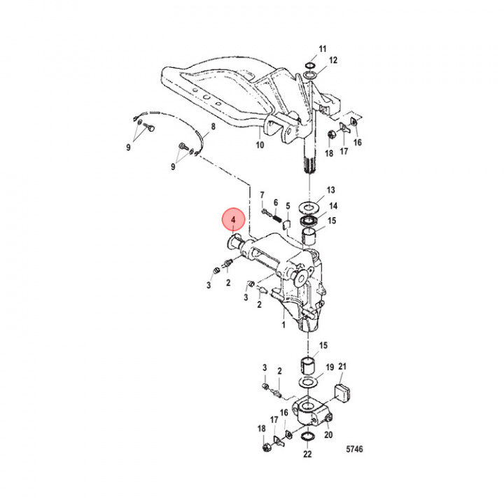 Bussning Mercury 9.9-50 hk (8537435)