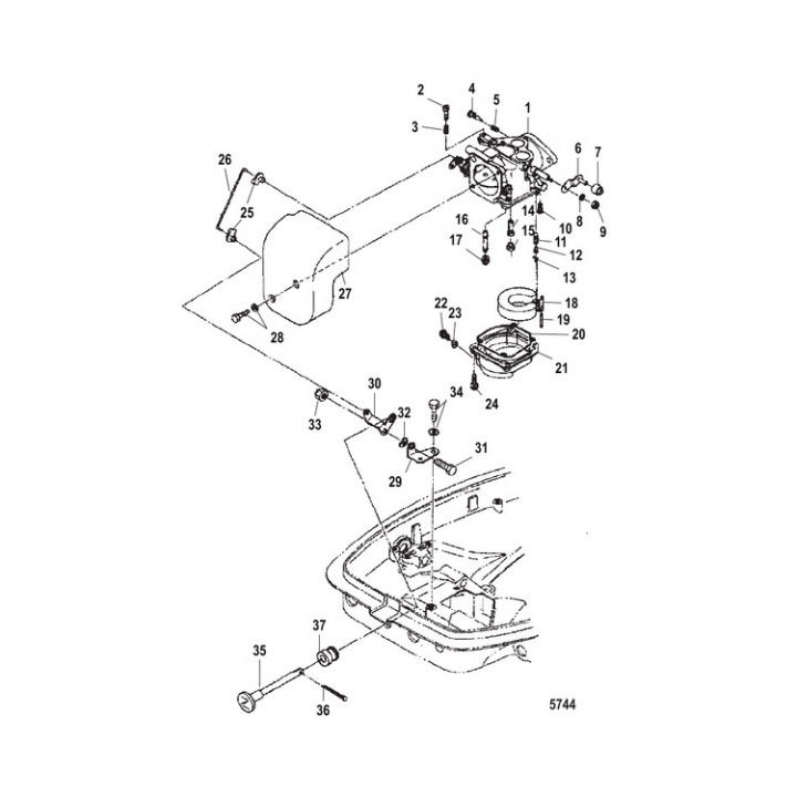 Reparationssats Förgasare Mercury/Mariner 25-30 hk (853780A1)