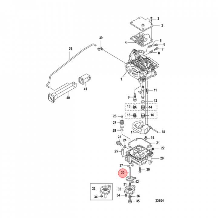 Plunger Mercury 11-25 hk (853830005)