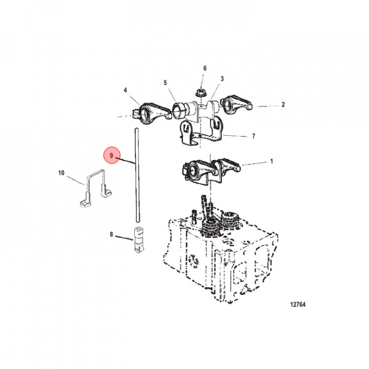 Stötstång Mercruiser (854064)