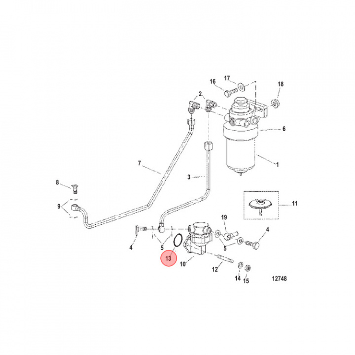 O-Ring Bränslefilter (854162)