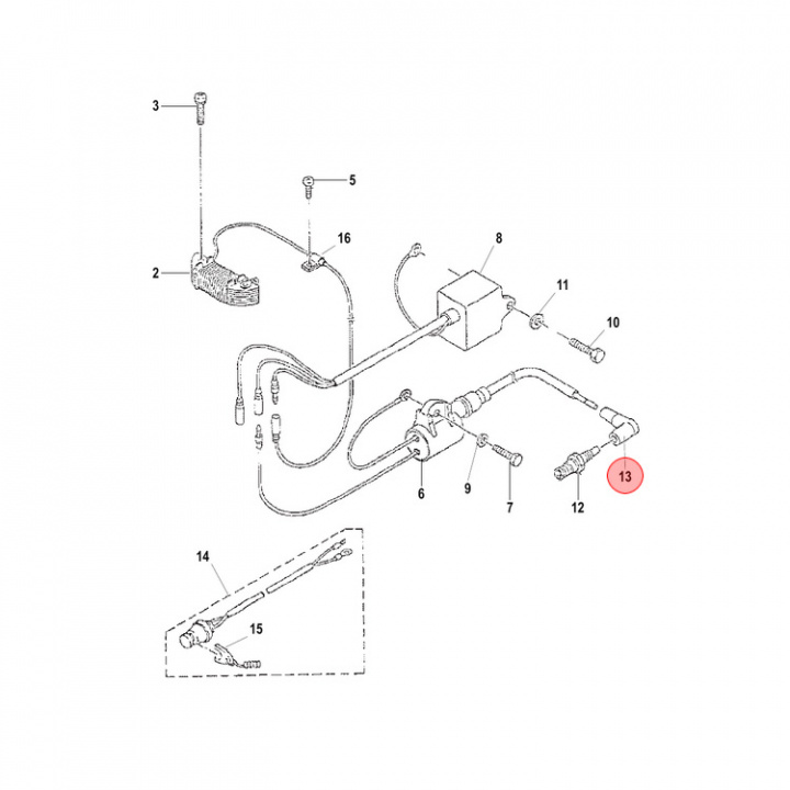Tändhatt Mercury 2-50 hk (855543)