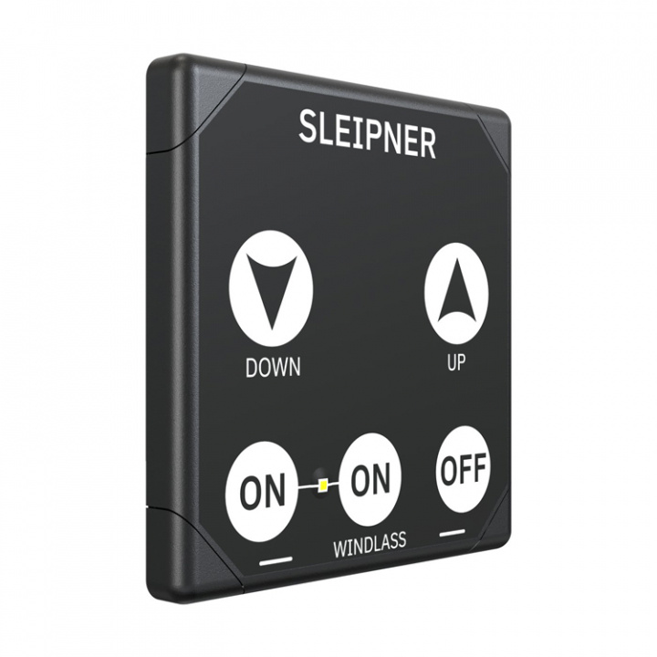 Kontrollpanel Ankarspel 70x70mm Svart (12/24v)