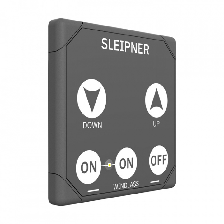 Kontrollpanel För Ankarspel 70x70mm Grå (12/24V)