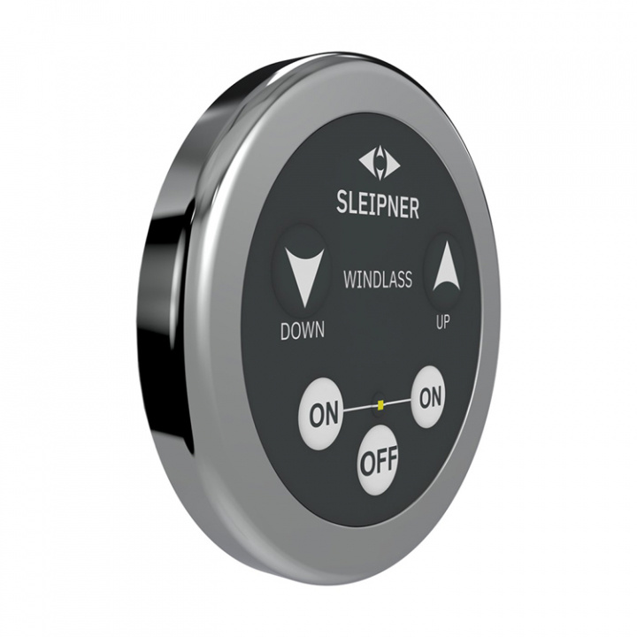 Kontrollpanel Ankarspel Rund Ø51,8mm Svart (12/24V)