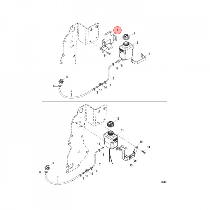 Fäste Oljebehållare Mercruiser (860065A1)