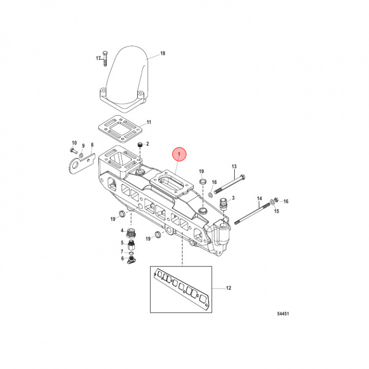 Avgaslimpa Mercruiser (860235A03)