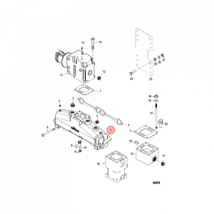 Avgaslimpa Mercruiser (860246A15)