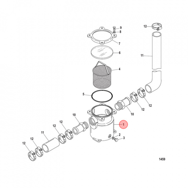Sjövattenfilter Mercruiser (860603)
