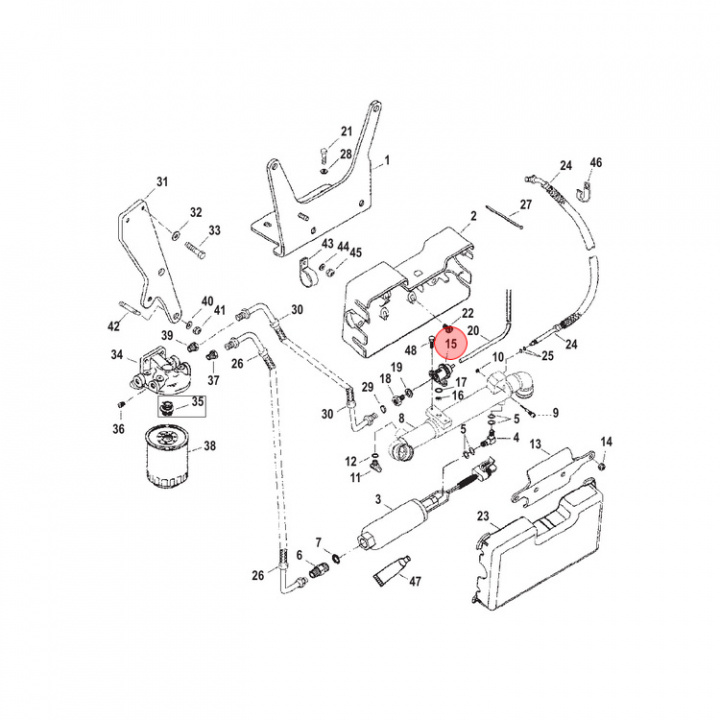 Bränsletrycksregulator Mercruiser (861126A1)