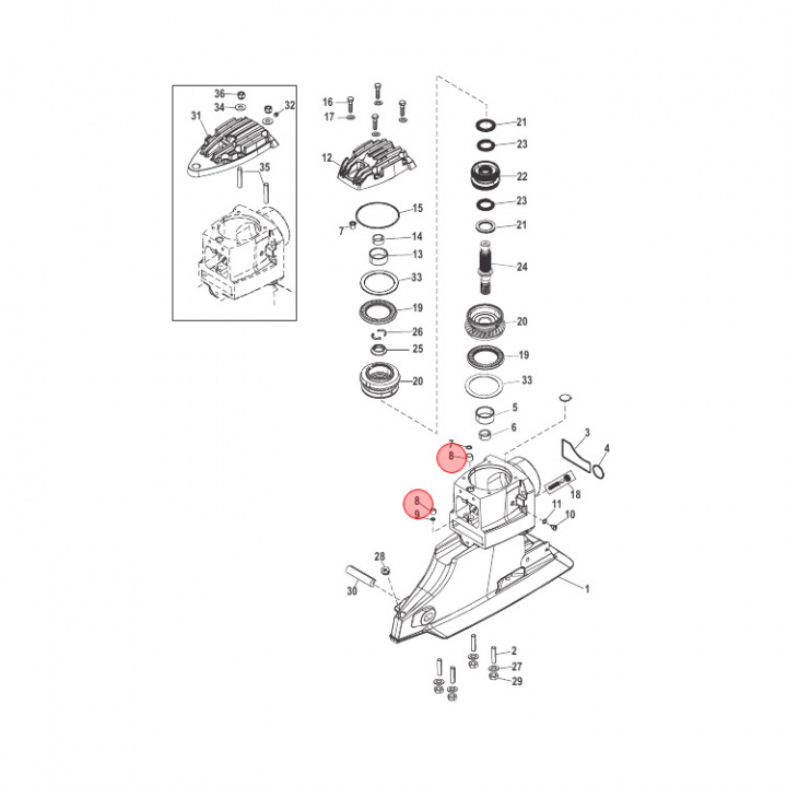 Bussning Mercruiser (861209A1)