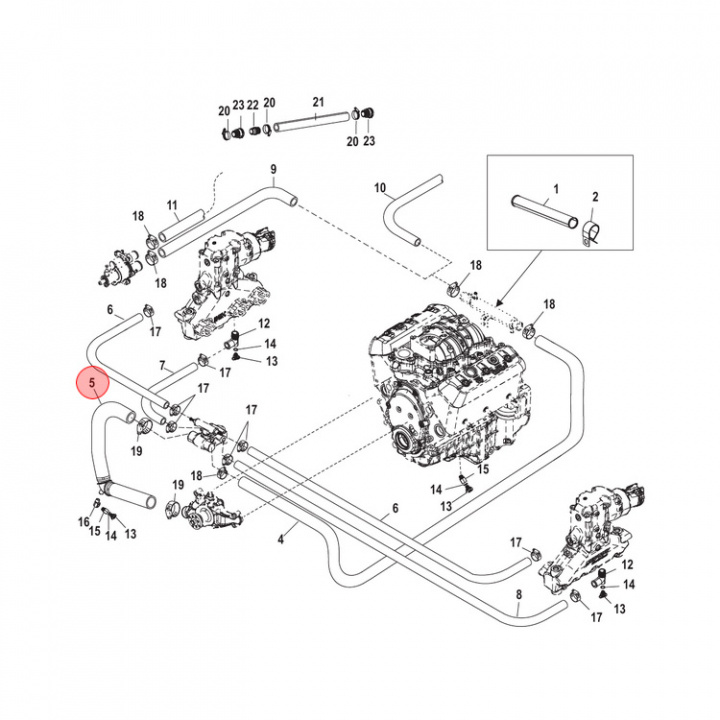 Kylarslang Mercruiser (861590A05)
