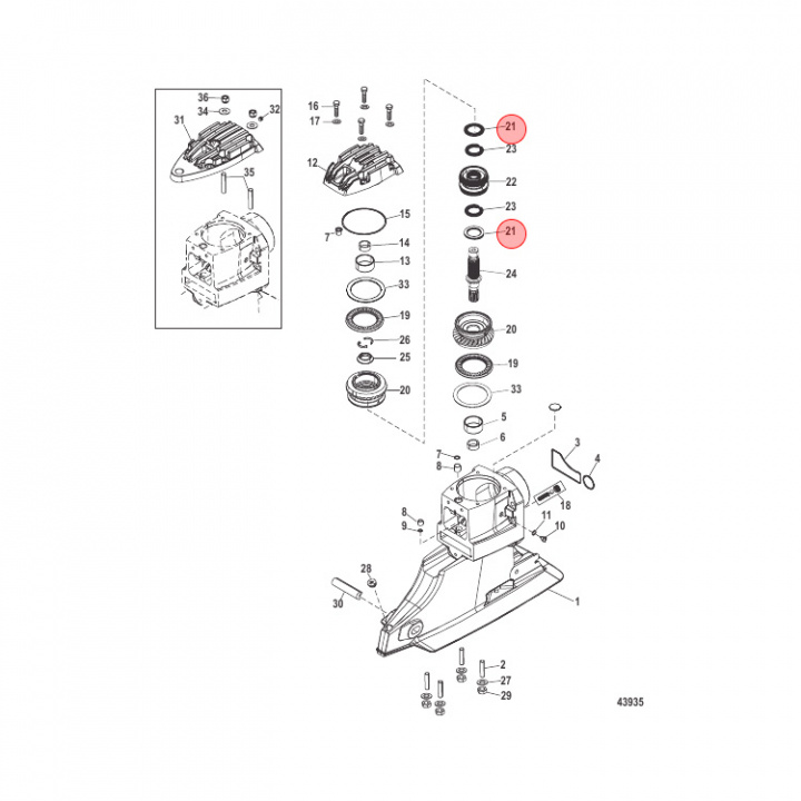 Lager Mercruiser (861792)