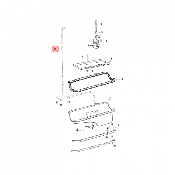 Oljesticka Mercruiser (861942T9)