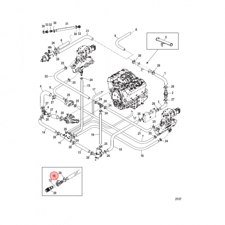 Koppling Mercruiser (862225)