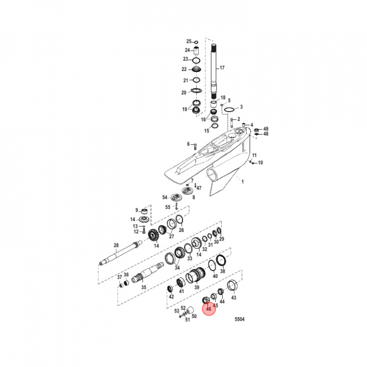 Propellermutter Mercruiser (862907)