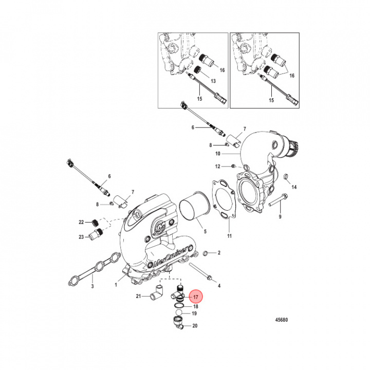 Slanganslutning Mercruiser (863786A1)