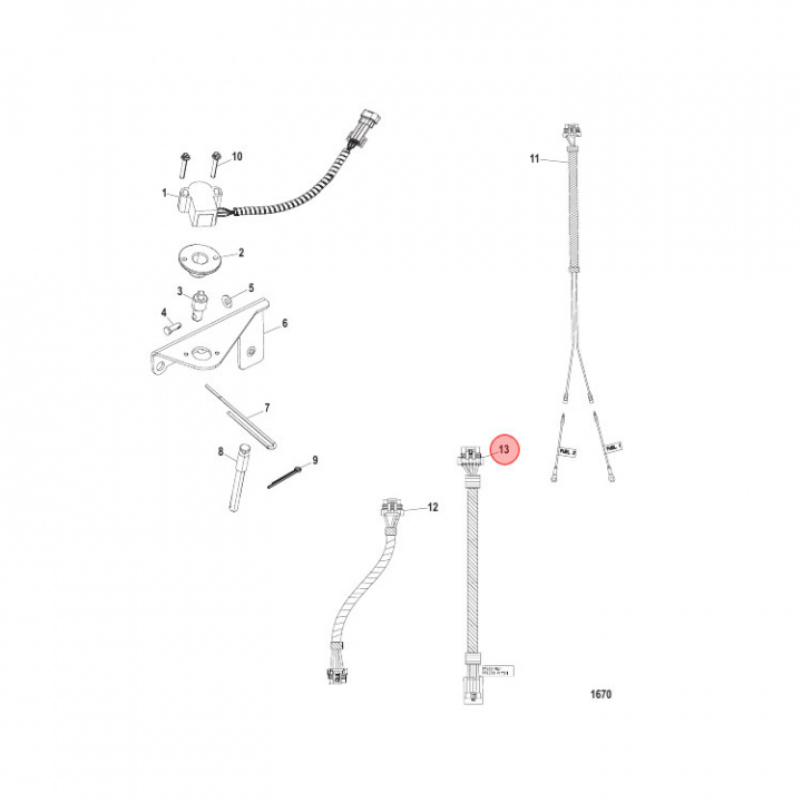 Adapterkabel 10pin Till 4pin (863931A1)
