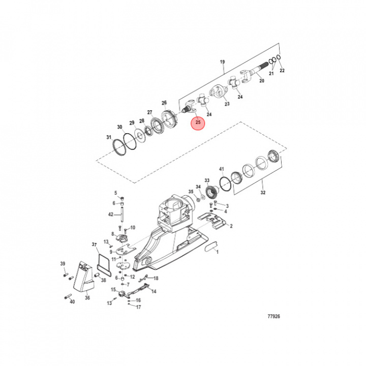 Axeltapp Mercruiser Bravo (864245T)