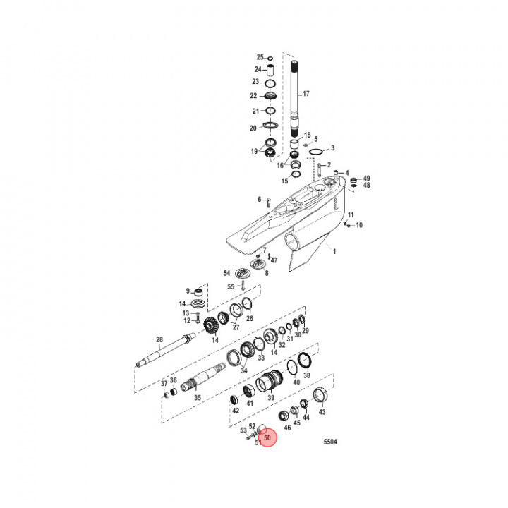 Aluminiumanod Propellermutter Mercruiser (865182Q01)