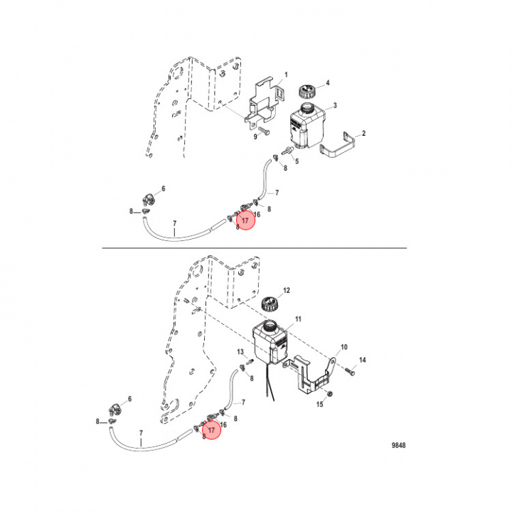 Koppling Hane Mercruiser (865191)