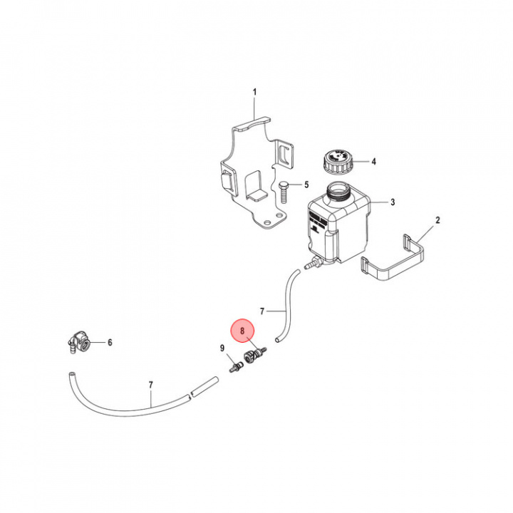 Koppling Hona Mercruiser (865379)