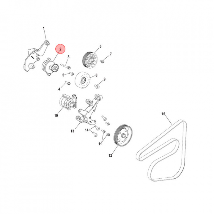 Remspännare Mercruiser (865597T)