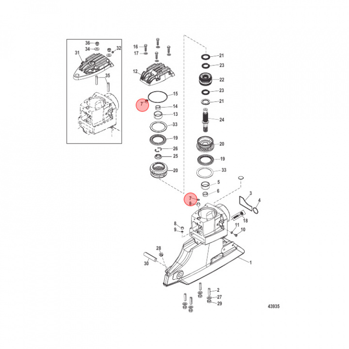 Plugg Mercruiser Bravo (865866)