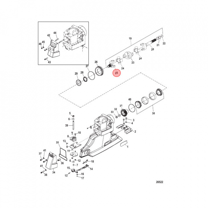 Yoke Mercruiser Bravo (866134T)