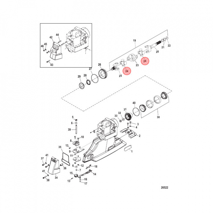 Knutkors Mercruiser Bravo (866136A01)