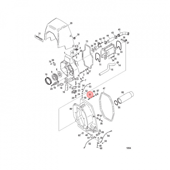 Pinnbult Mercruiser Bravo (866562)