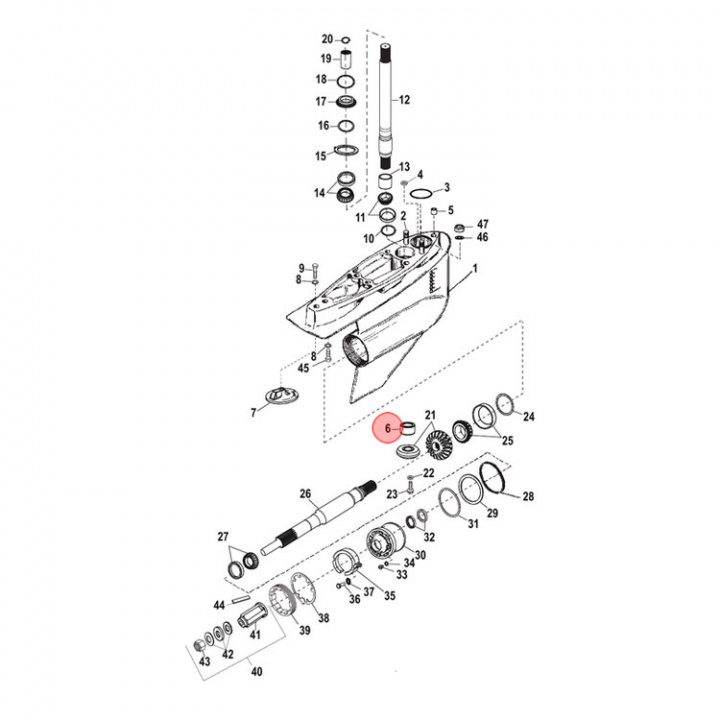 Lager Mercruiser Bravo (86754T)