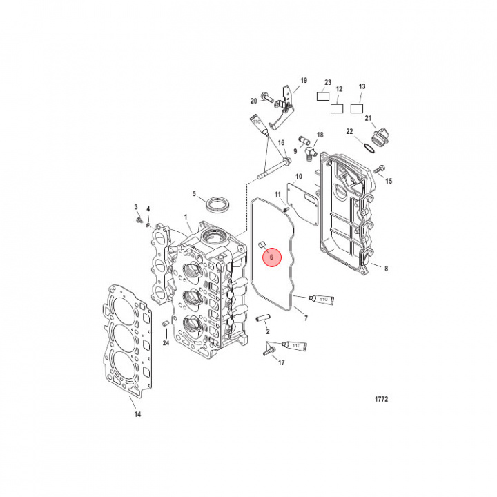 Plugg Mercury 30-60 hk (875209)