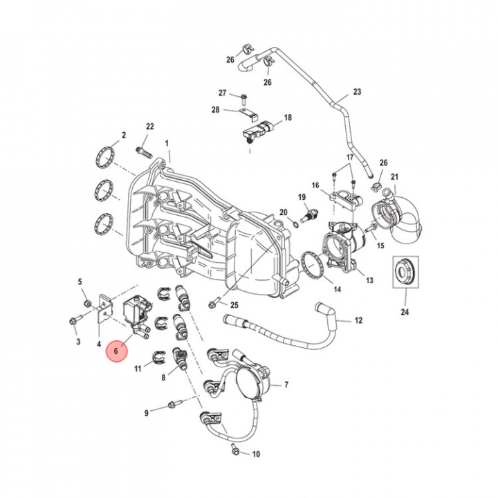 IAC-Ventil Mercury 30-60 hk (877805T)