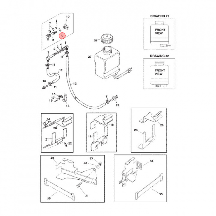 Lås/E-Ring Mercruiser 5-pack (87843)