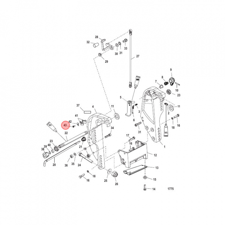 Skruv Mercury 25-125 hk (878609)