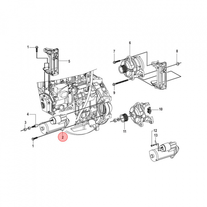 Startmotor Mercruiser (879172259)