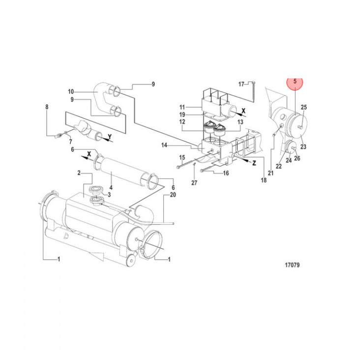 Packning Mercruiser CMD (879288045)