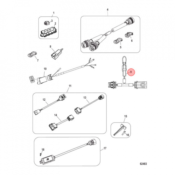 SmartCraft Dual Ignition Kabeladapter (879312T20)