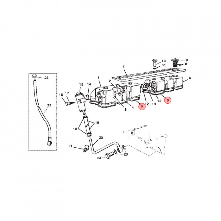 Ventilkåpspackning Mercruiser (879722)