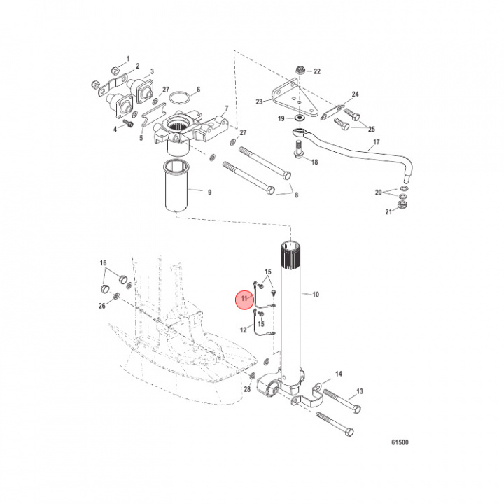 Jordkabel Mercury 30-60 hk (88238T01)