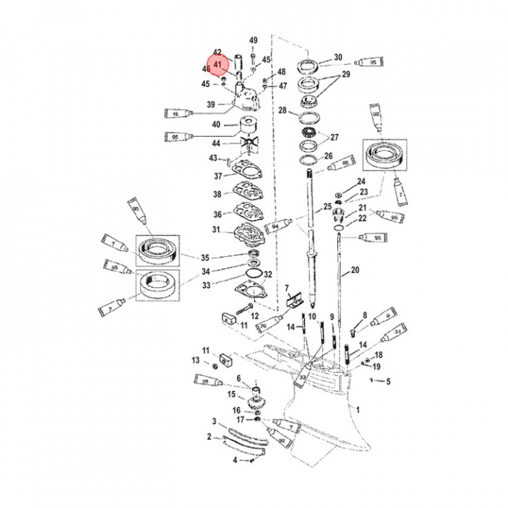 Tätning Mercury/Mercruiser 2-pack (88397)