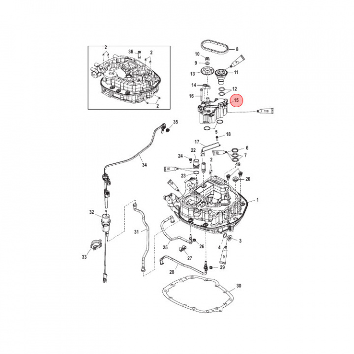 Oljepump Mercury 200-400 hk (884446T04)