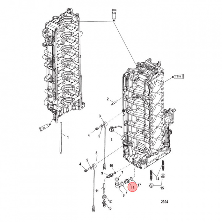 Nippel Mercury 135-400 hk (885517A05)
